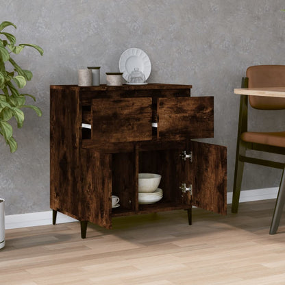 vidaXL Sideboard Smoked Oak 60x35x70 cm Engineered Wood