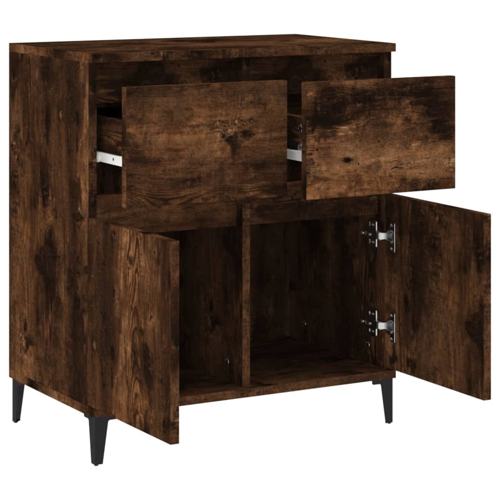 vidaXL Sideboard Smoked Oak 60x35x70 cm Engineered Wood