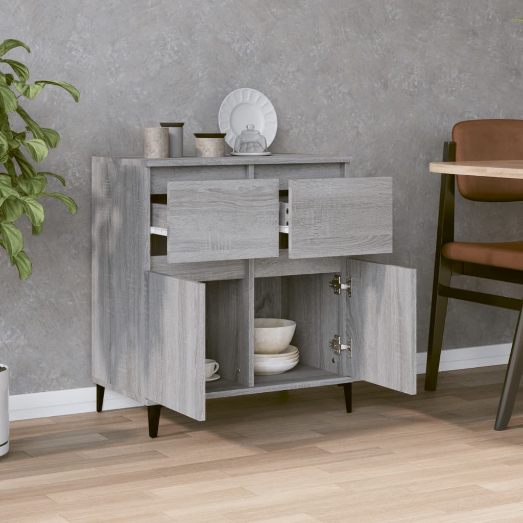 vidaXL Sideboard Grey Sonoma 60x35x70 cm Engineered Wood
