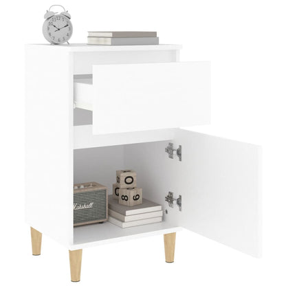 vidaXL Bedside Cabinet White 40x35x70 cm