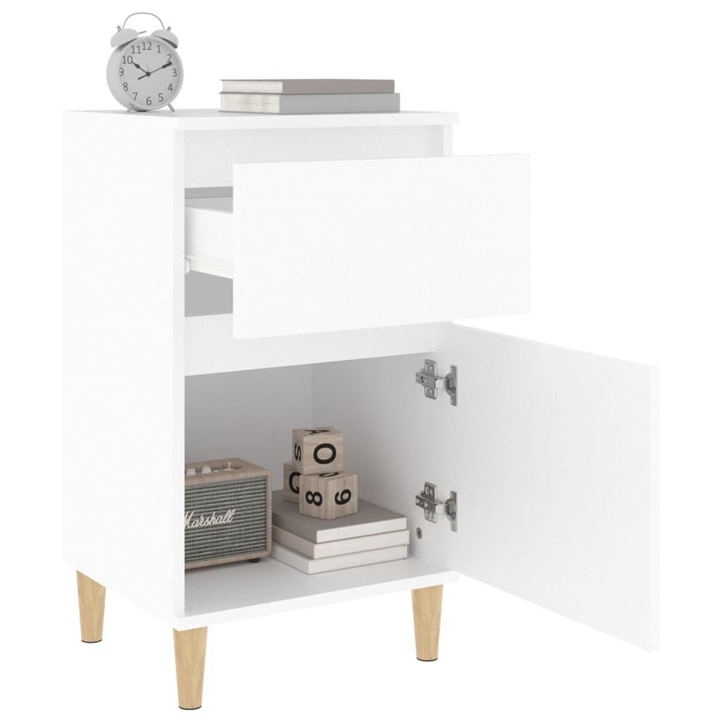 vidaXL Bedside Cabinets 2 pcs White 40x35x70 cm