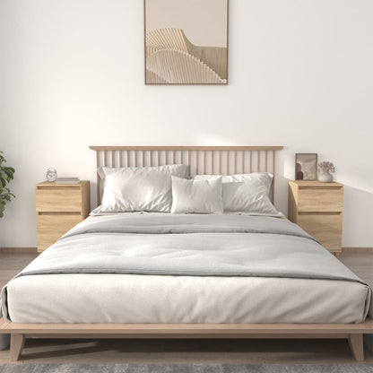 vidaXL Bedside Cabinets 2 pcs Sonoma Oak 40x35x70 cm