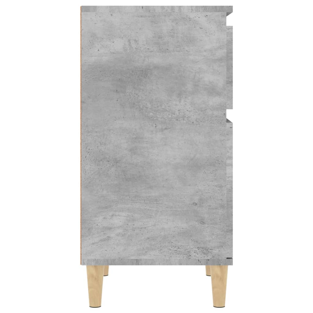 vidaXL Bedside Cabinet Concrete Grey 40x35x70 cm