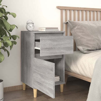 vidaXL Bedside Cabinet Grey Sonoma 40x35x70 cm