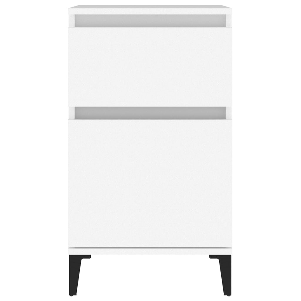 vidaXL Bedside Cabinet White 40x35x70 cm