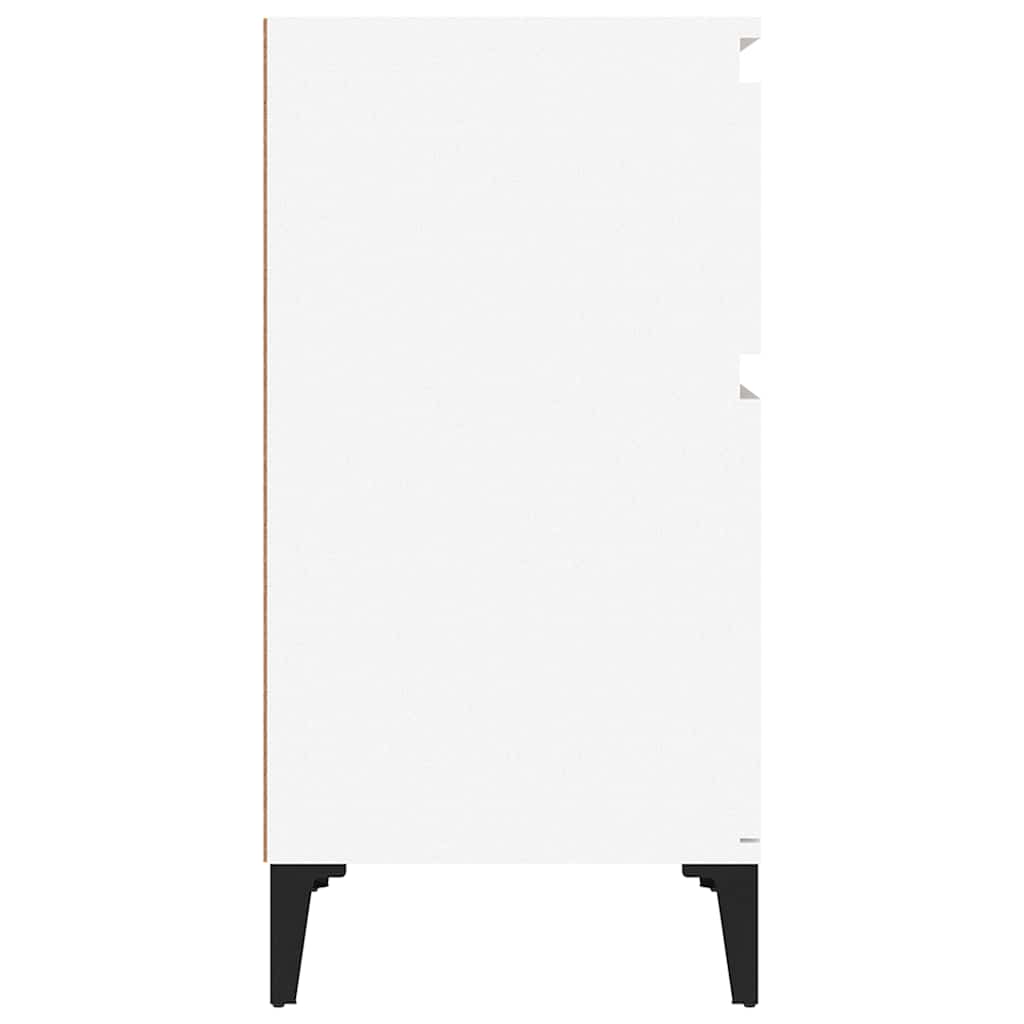 vidaXL Bedside Cabinet White 40x35x70 cm