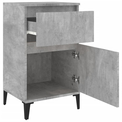 vidaXL Bedside Cabinets 2 pcs Concrete Grey 40x35x70 cm
