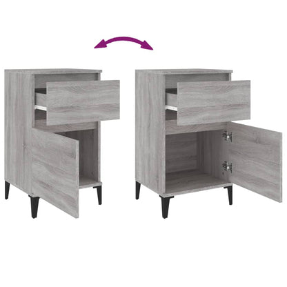 vidaXL Bedside Cabinet Grey Sonoma 40x35x70 cm