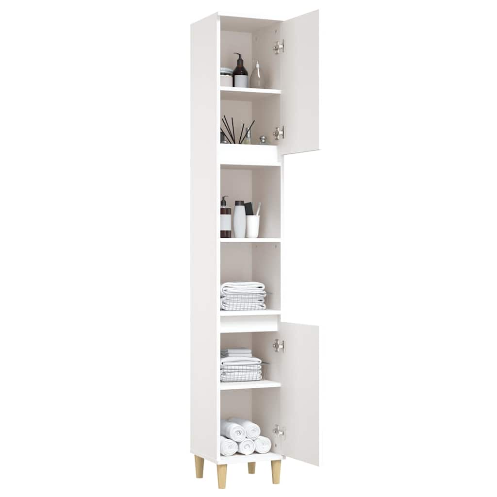 vidaXL Bathroom Cabinet White 30x30x190 cm Engineered Wood