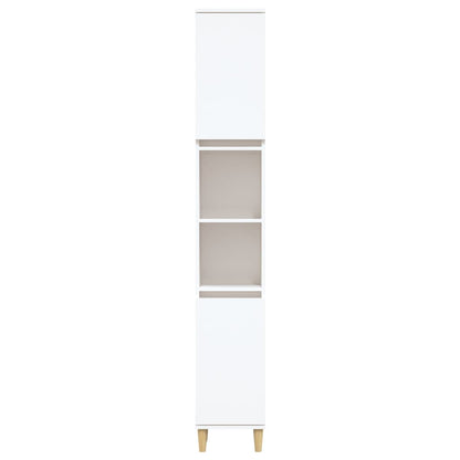 vidaXL Bathroom Cabinet White 30x30x190 cm Engineered Wood