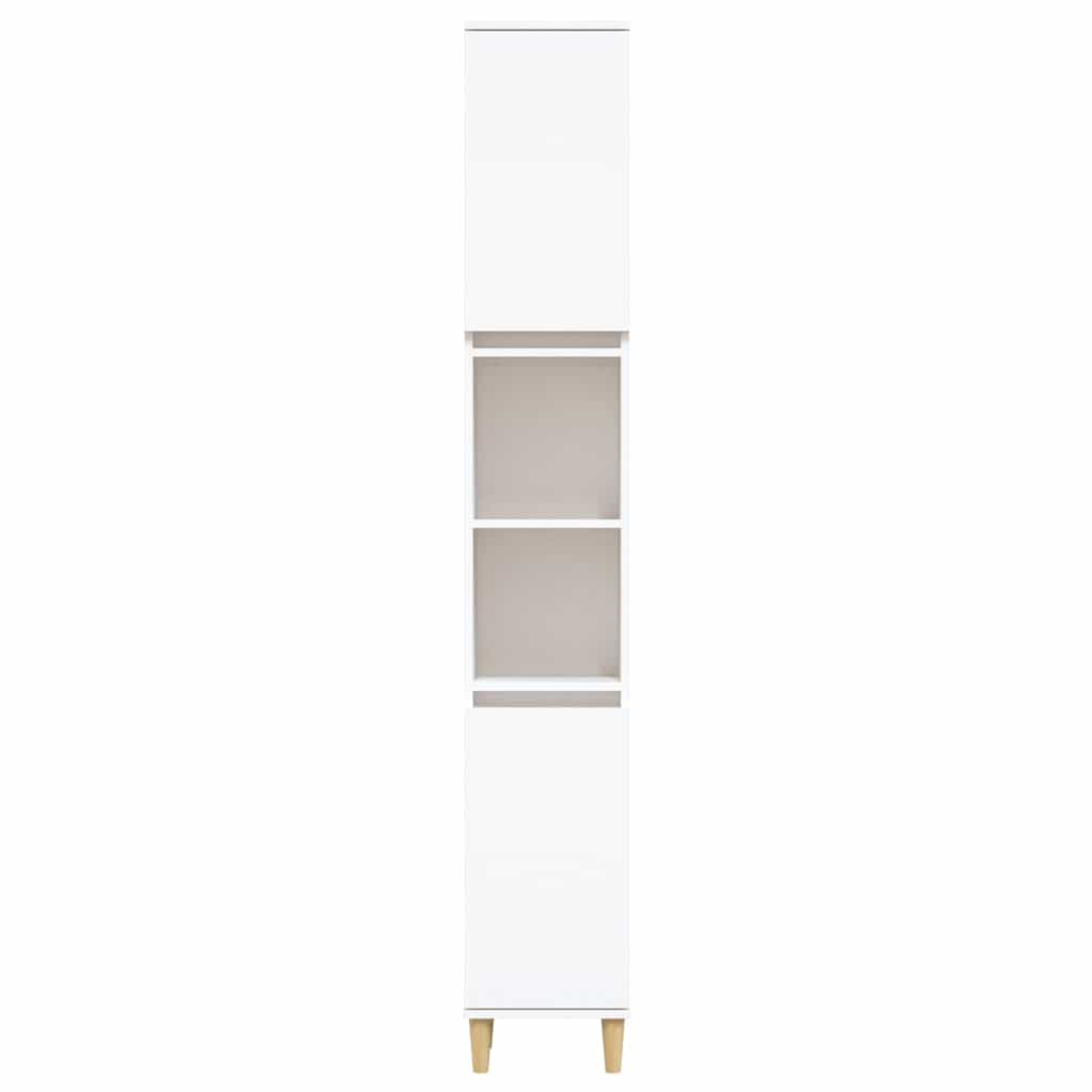 vidaXL Bathroom Cabinet White 30x30x190 cm Engineered Wood