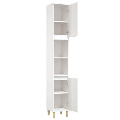 vidaXL Bathroom Cabinet White 30x30x190 cm Engineered Wood