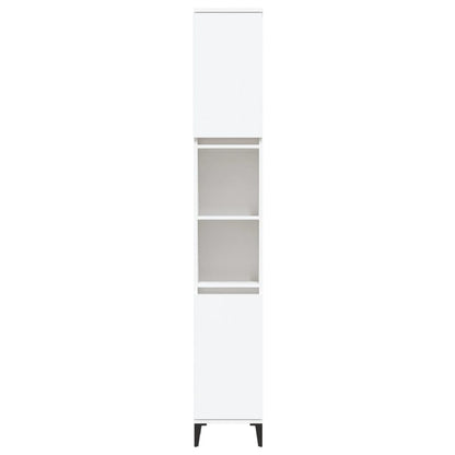 vidaXL Bathroom Cabinet White 30x30x190 cm Engineered Wood