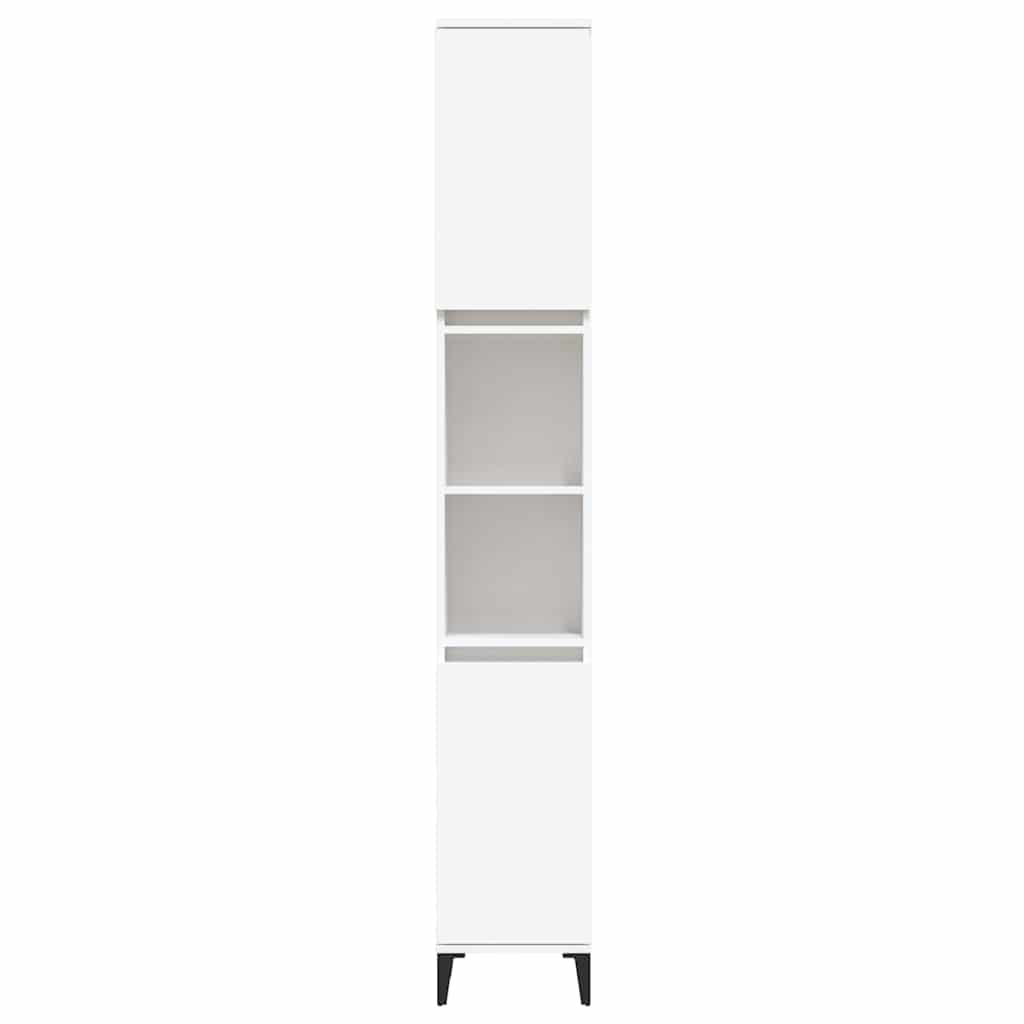 vidaXL Bathroom Cabinet White 30x30x190 cm Engineered Wood