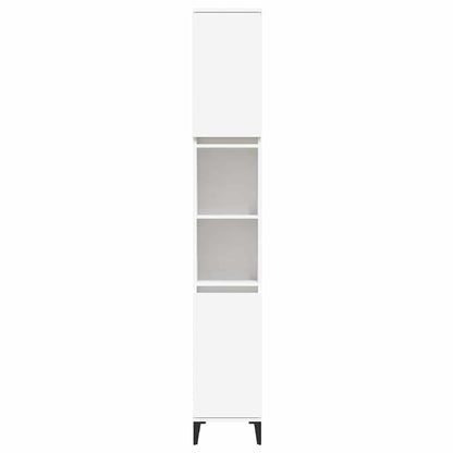 vidaXL Bathroom Cabinet White 30x30x190 cm Engineered Wood