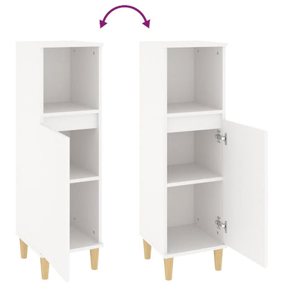 vidaXL Bathroom Cabinet White 30x30x100 cm Engineered Wood