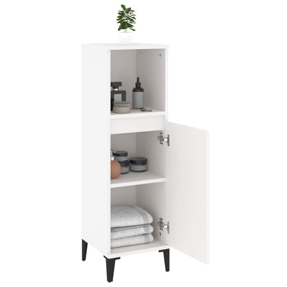 vidaXL Bathroom Cabinet White 30x30x100 cm Engineered Wood