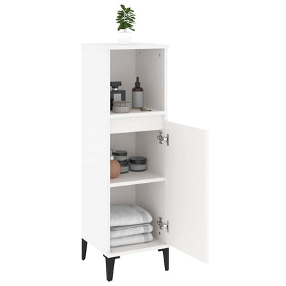 vidaXL Bathroom Cabinet White 30x30x100 cm Engineered Wood