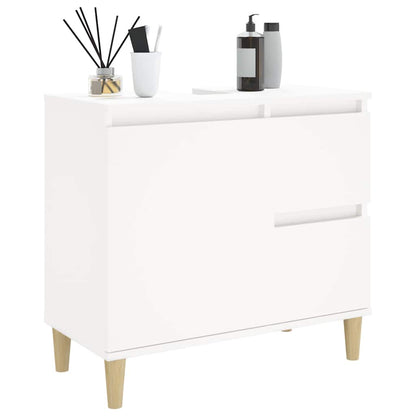 vidaXL Bathroom Cabinet | White | Engineered wood | Medium | Bathroom Cabinet