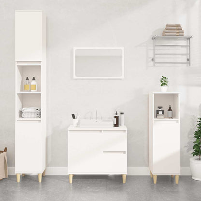 vidaXL Bathroom Cabinet | White | Engineered wood | Medium | Bathroom Cabinet