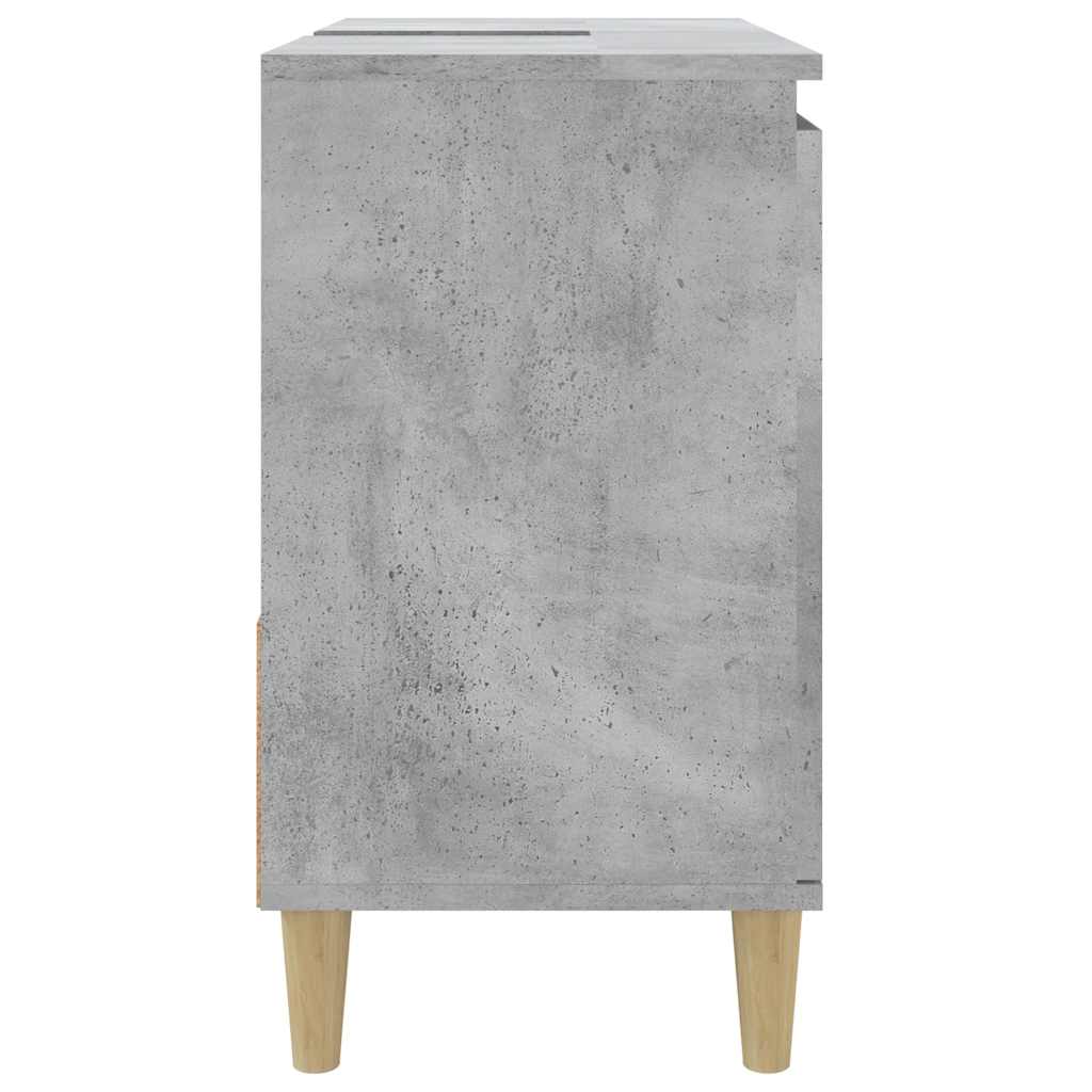 vidaXL Bathroom Cabinet Concrete Grey 65x33x60 cm Engineered Wood