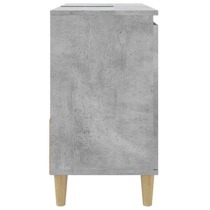 vidaXL Bathroom Cabinet Concrete Grey 65x33x60 cm Engineered Wood