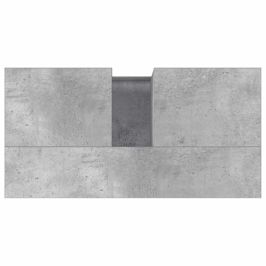 vidaXL Bathroom Cabinet Concrete Grey 65x33x60 cm Engineered Wood