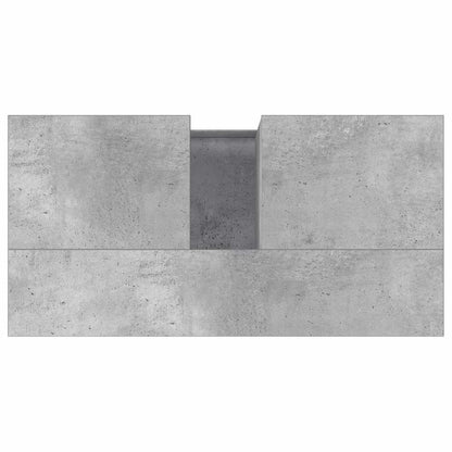 vidaXL Bathroom Cabinet Concrete Grey 65x33x60 cm Engineered Wood