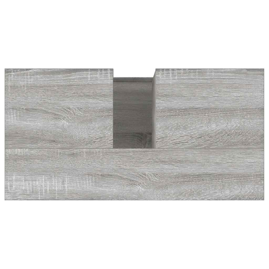 vidaXL Bathroom Cabinet Grey Sonoma 65x33x60 cm Engineered Wood