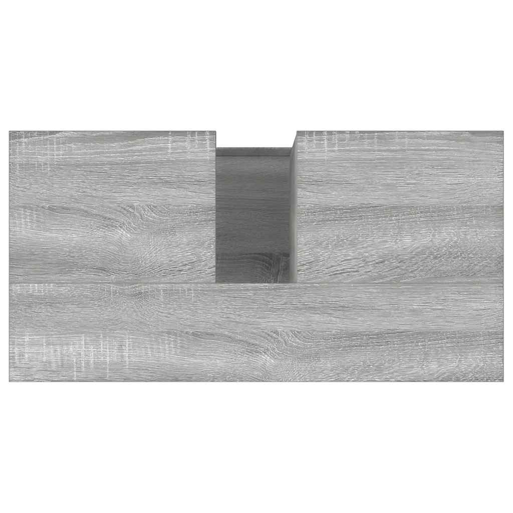 vidaXL Bathroom Cabinet | Grey Sonoma | Engineered Wood, Metal | Standard
