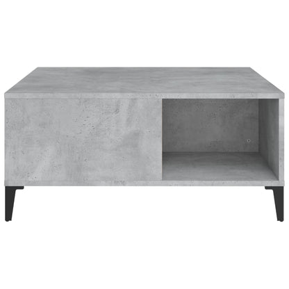 vidaXL Coffee Table Concrete Grey 80x80x36.5 cm Engineered Wood