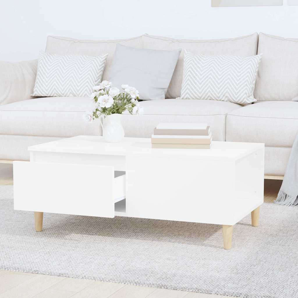 vidaXL Coffee Table White 90x50x36,5 cm Engineered Wood