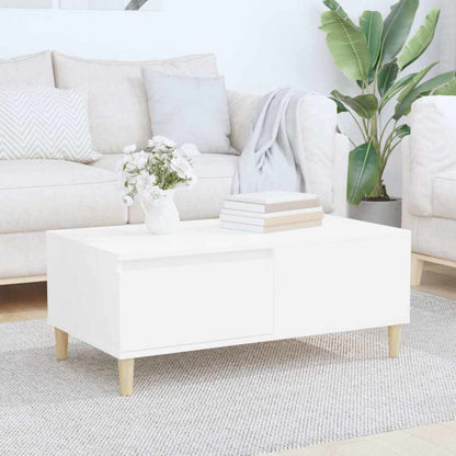vidaXL Coffee Table White 90x50x36,5 cm Engineered Wood