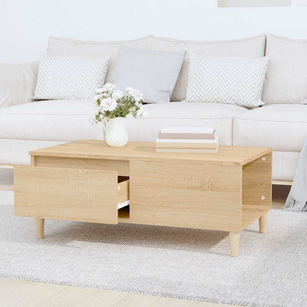 vidaXL Coffee Table Sonoma Oak 90x50x36,5 cm Engineered Wood
