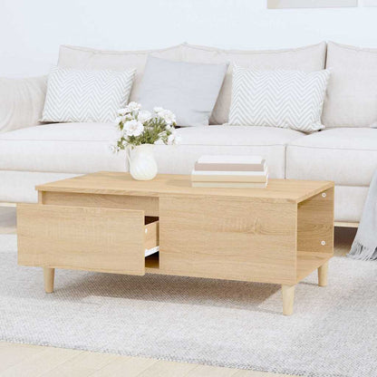 vidaXL Coffee Table Sonoma Oak 90x50x36,5 cm Engineered Wood