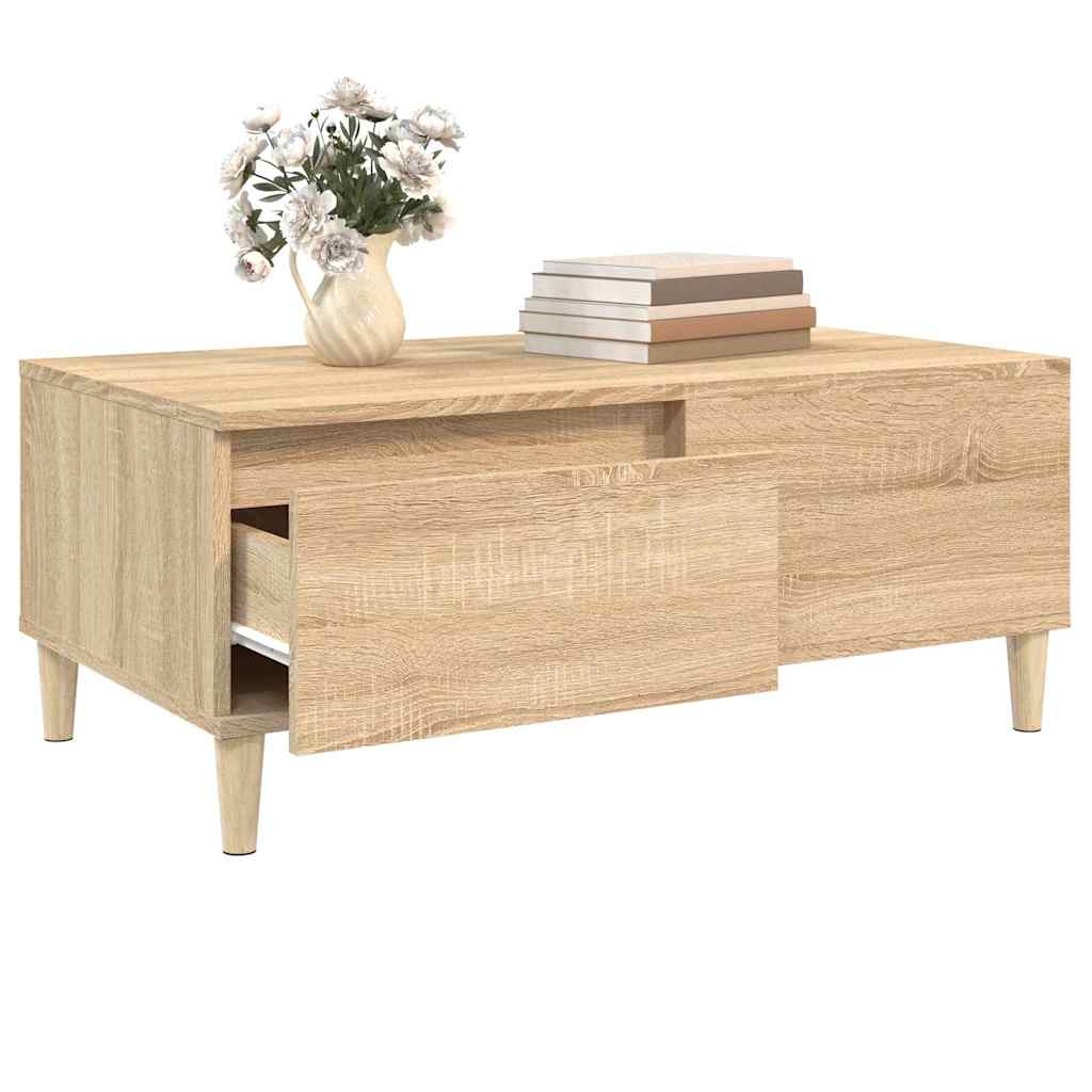 vidaXL Coffee Table Sonoma Oak 90x50x36,5 cm Engineered Wood