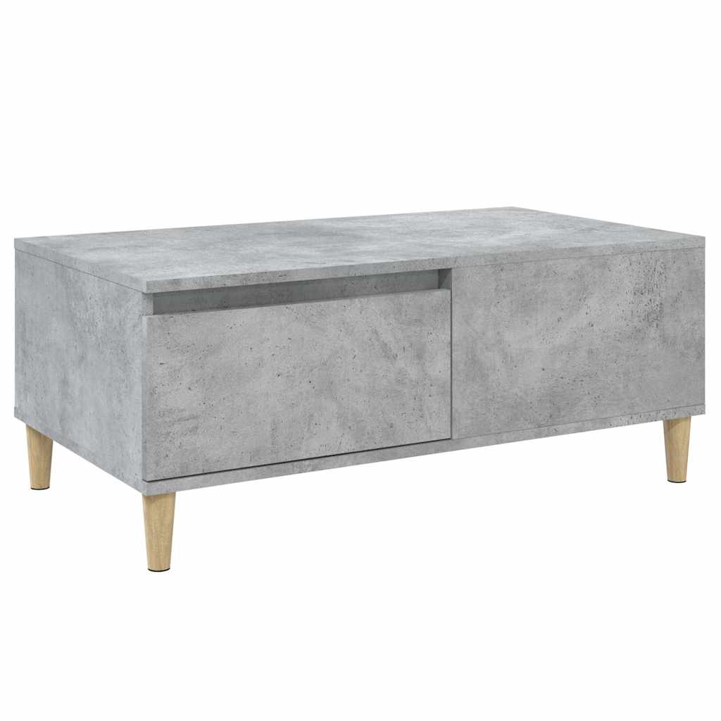 vidaXL Coffee Table Concrete Grey 90x50x36,5 cm Engineered Wood