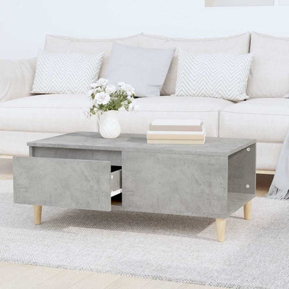 vidaXL Coffee Table Concrete Grey 90x50x36,5 cm Engineered Wood