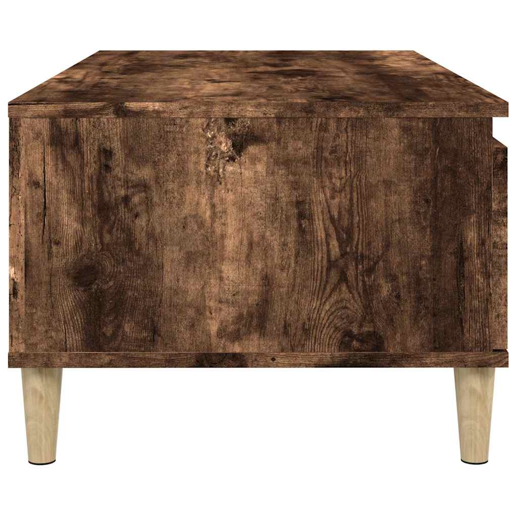 vidaXL Coffee Table Smoked Oak 90x50x36,5 cm Engineered Wood