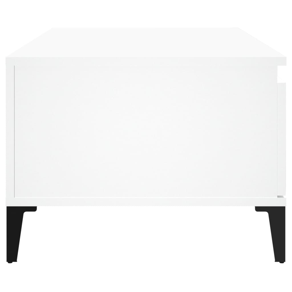 vidaXL Coffee Table White 90x50x36.5 cm Engineered Wood