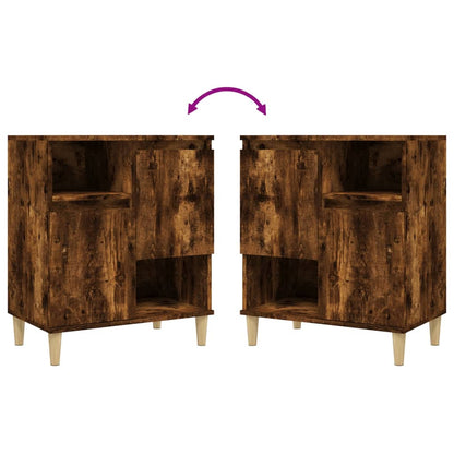 vidaXL Sideboard Smoked Oak 60x35x70 cm Engineered Wood
