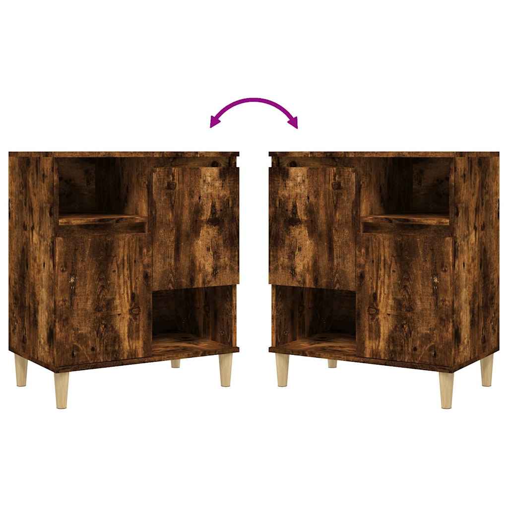 vidaXL Sideboard Smoked Oak 60x35x70 cm Engineered Wood