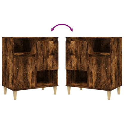 vidaXL Sideboard Smoked Oak 60x35x70 cm Engineered Wood