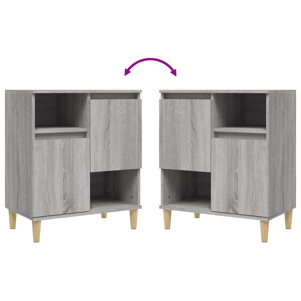 vidaXL Sideboard Grey Sonoma 60x35x70 cm Engineered Wood