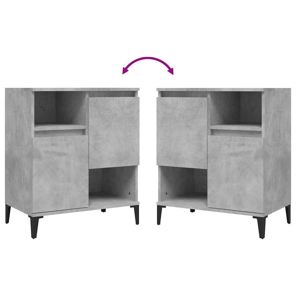 vidaXL Sideboard Concrete Grey 60x35x70 cm Engineered Wood