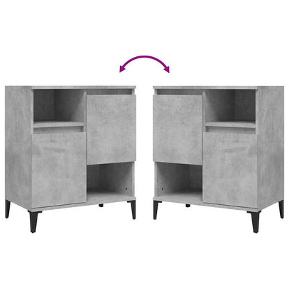 vidaXL Sideboard Concrete Grey 60x35x70 cm Engineered Wood