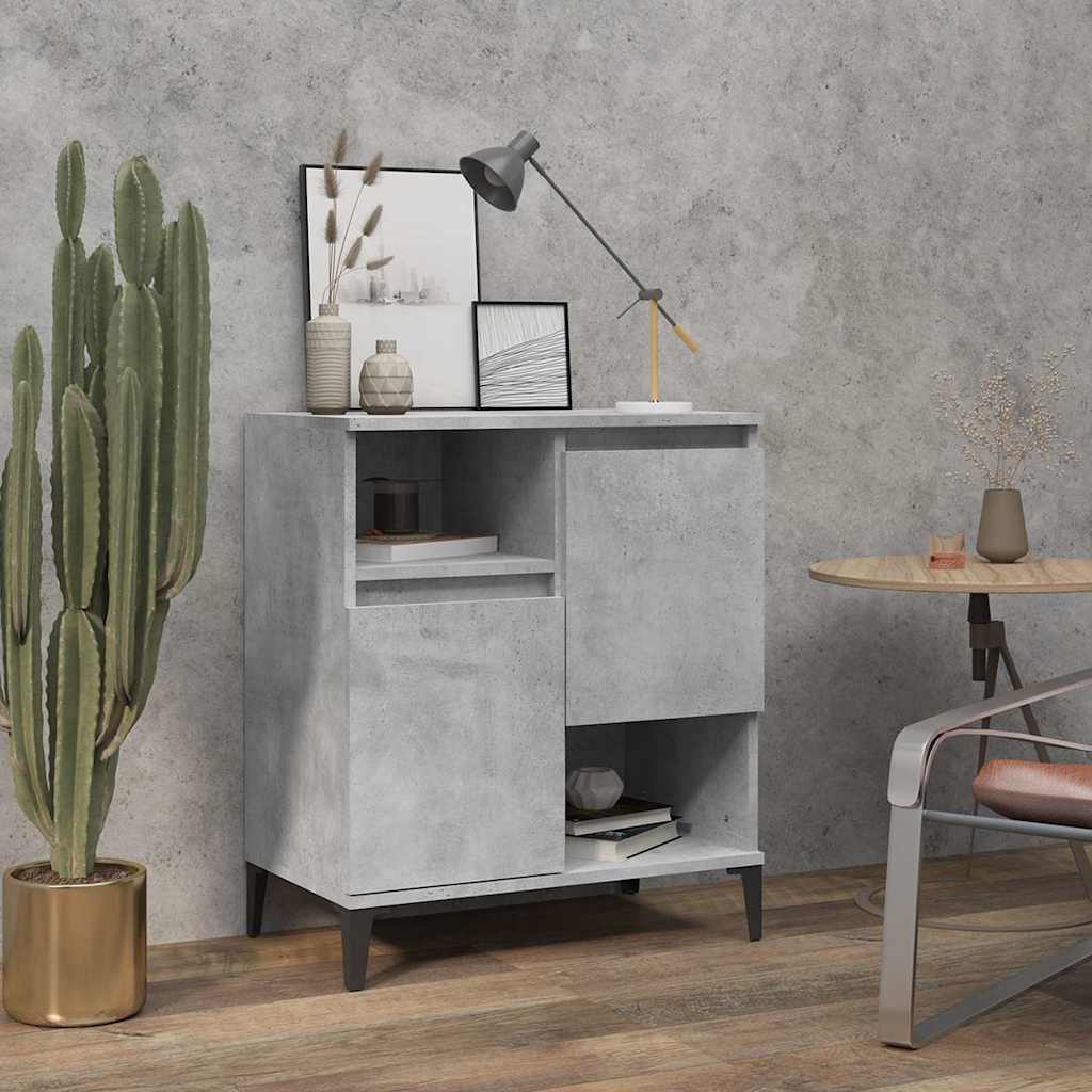 vidaXL Sideboard Concrete Grey 60x35x70 cm Engineered Wood