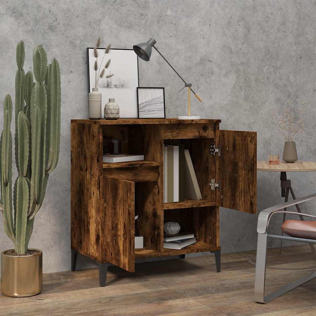 vidaXL Sideboard Smoked Oak 60x35x70 cm Engineered Wood