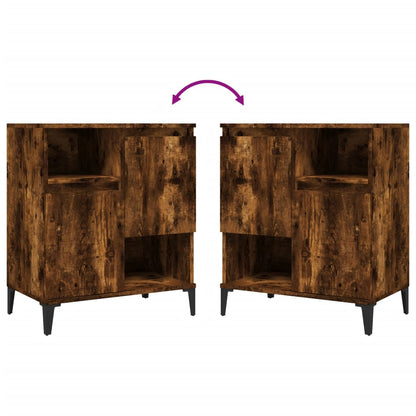 vidaXL Sideboard Smoked Oak 60x35x70 cm Engineered Wood