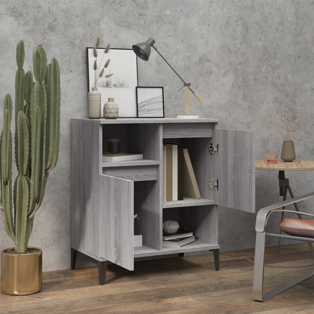 vidaXL Sideboard Grey Sonoma 60x35x70 cm Engineered Wood